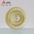 ATO Colorful glass plate Banquet table dinner decoration