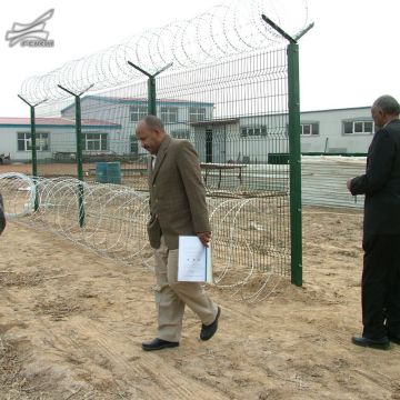 Galvanized and PVC Coated Wire Mesh Fence