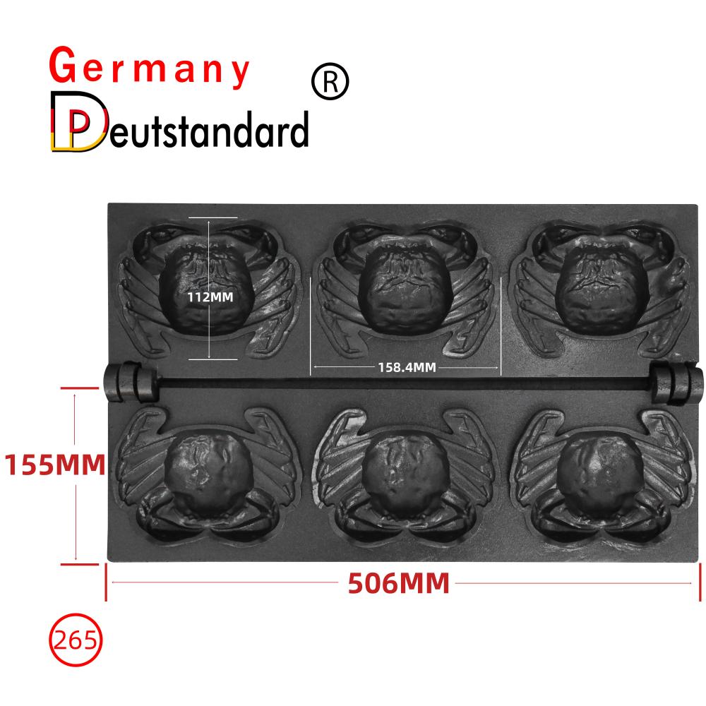 Crab shaped waffle maker machine