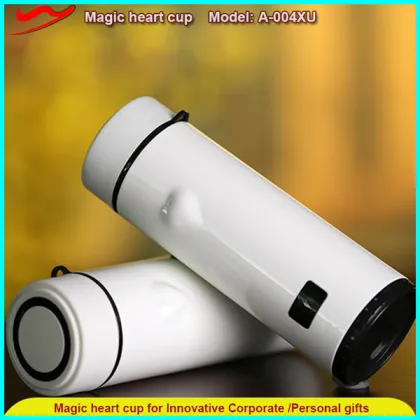 LED color changing cup / New Magic heart touch cup