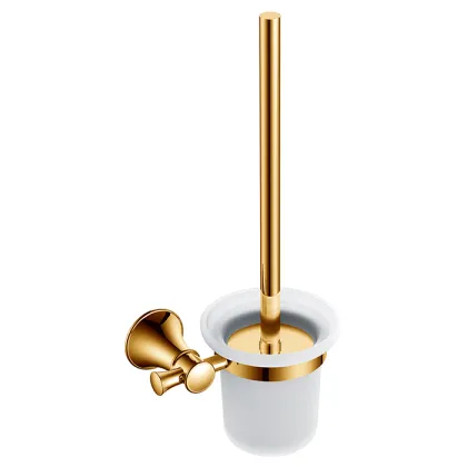 Brass Black Wall Mounted Toilet Brush Holder