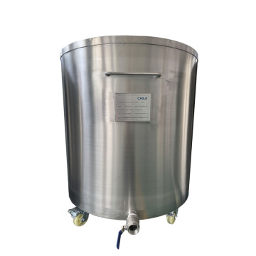 stainless steel storage tank with universal wheel
