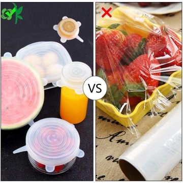 Silicone Stretch Lids 6 Pcs Pack Various Size