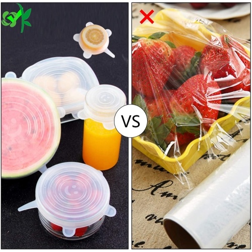 Silicone Stretch Lids 6 Pcs Pack Berbagai Ukuran