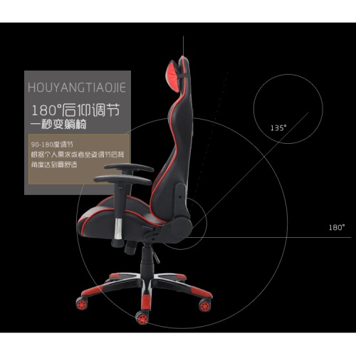 Wyprzedaż czerwony fotel gamingowy z podłokietnikiem 4D