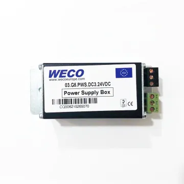 Weco Elevator Door Detector Power Supply Box Model 03.G5.PWS.DC3.24VDC: Specifications and Features