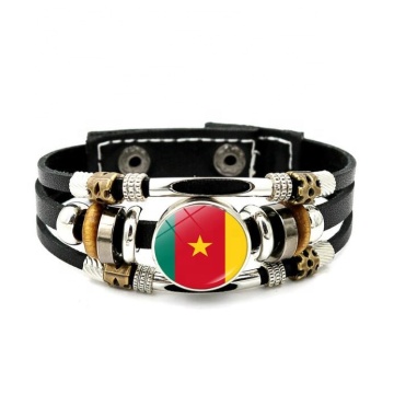 Cameroon Flags vòng đeo tay vòng đeo tay hợp kim retro
