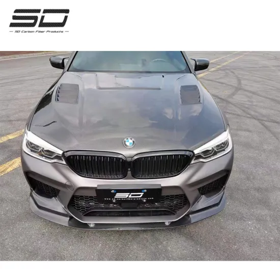 3D Style Dry Carbon Fiber Engine Hood for BMW 5 Series M5 F90