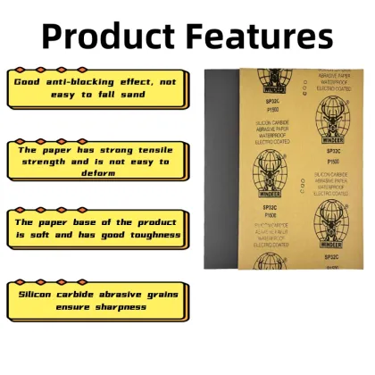 230*280mm Waterproof Sanding Sheet Grinding Sandpaper Sheet