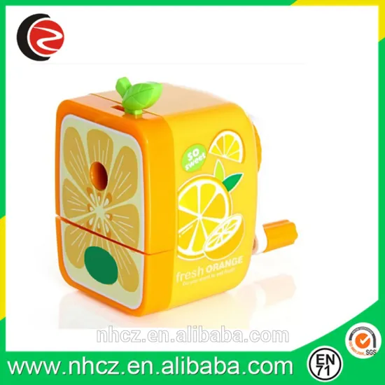 Stationery Lemon shaped novelty pencil sharpeners Fruit sharpener