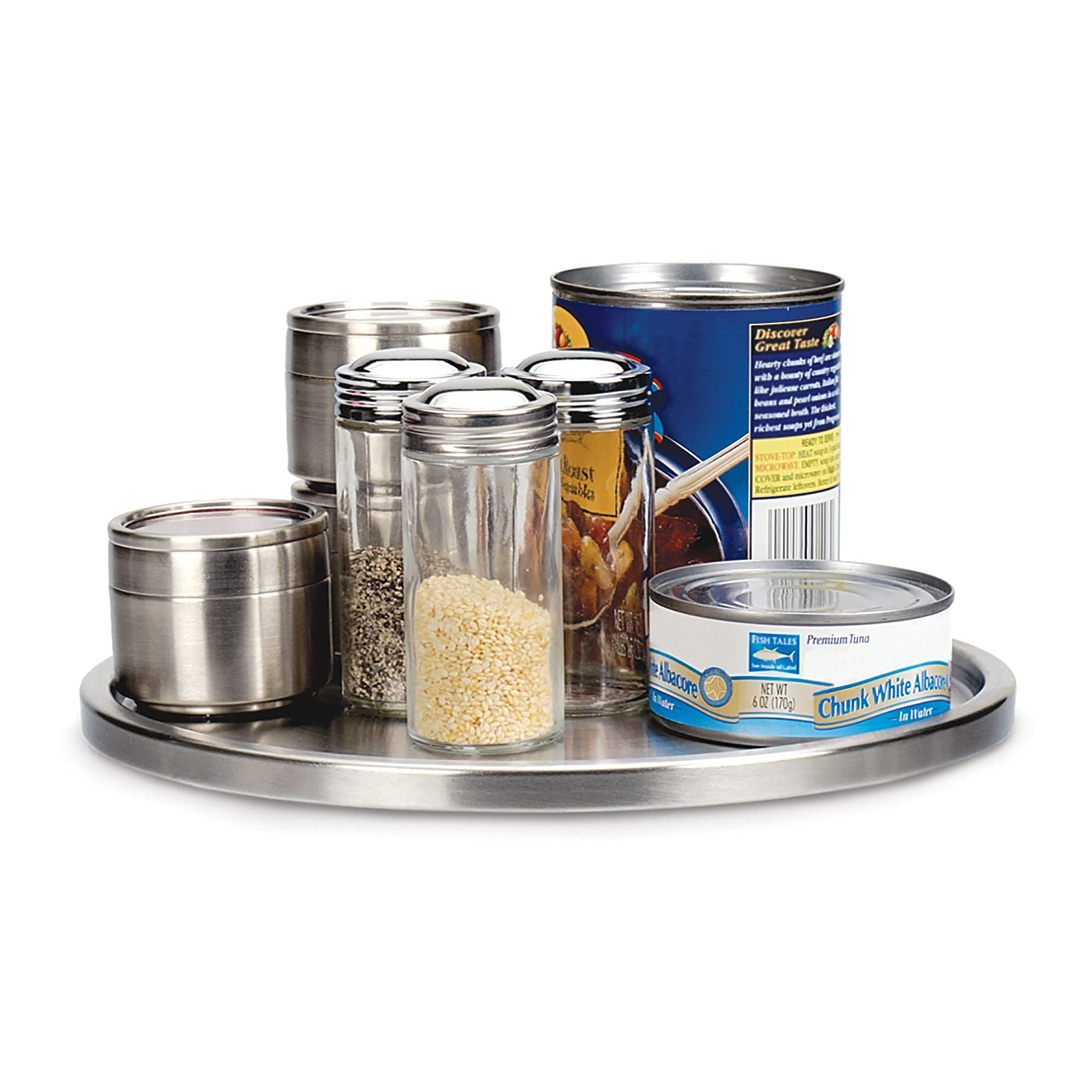 stainless steel round single lazy susan