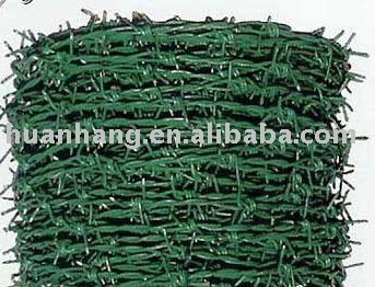 pvc coated barbed wire.