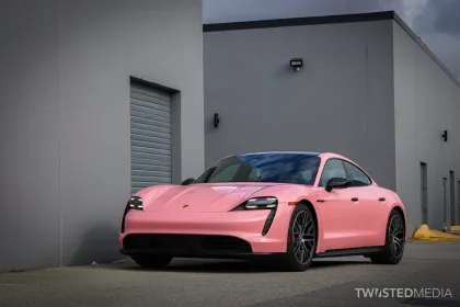 Custom Private Brand Pink Car Stickers and Vinyl Wraps