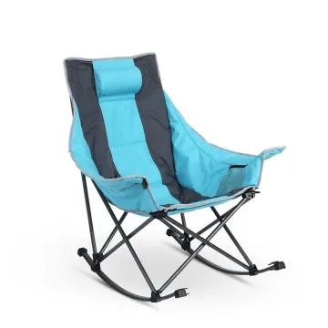 Portable Padded Steel Foldable Rocking Camping Chair
