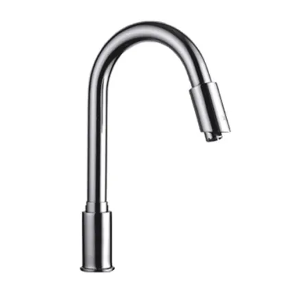 Goose-neck Long Spout Automatic Basin Faucet