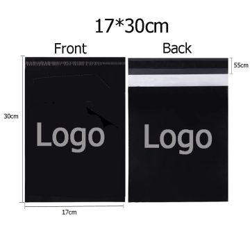 Custom Printed Black Clothing Packing Biodegradable Poly Bag Mailers