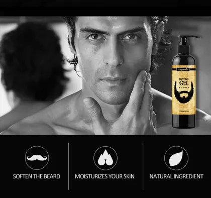 Customizable Private Label Beard Shaving Gel with Free Combs
