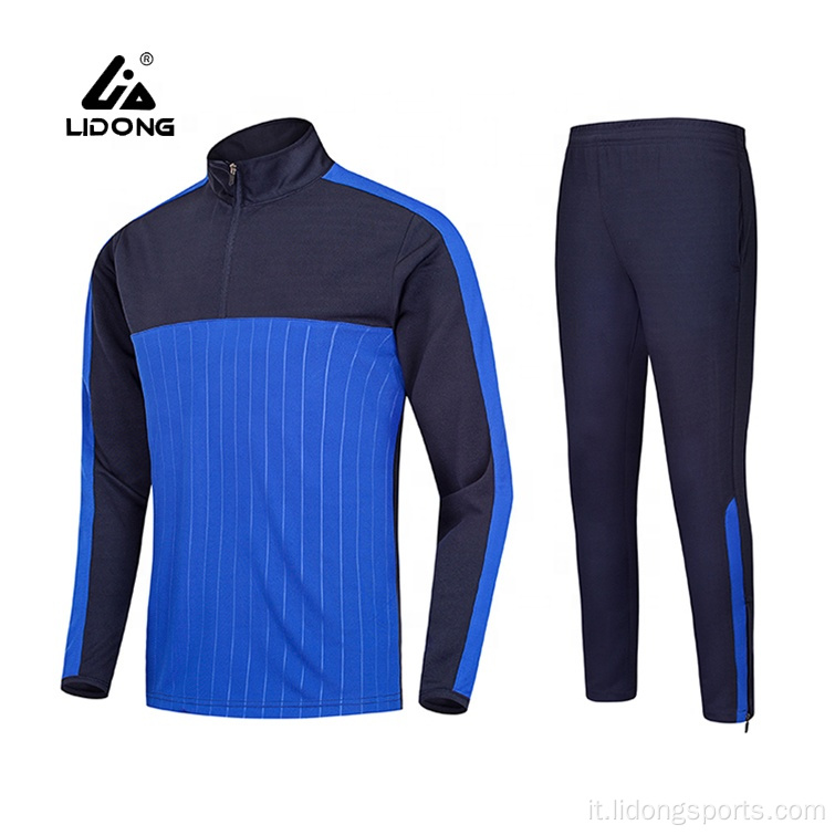 Nuova pista di arrivo personalizzata Suit Soccer Men Tracksuit