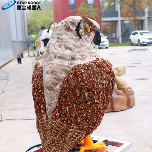 Burung Hantu Ukuran Kehidupan Animatronik untuk Taman Hiburan