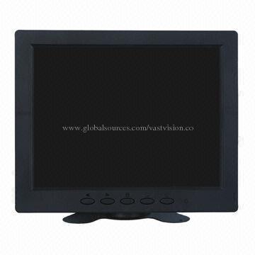 8-inch LCD Monitor with 800 x 600 Pixels, BNC/VGA/RCA Input Optional