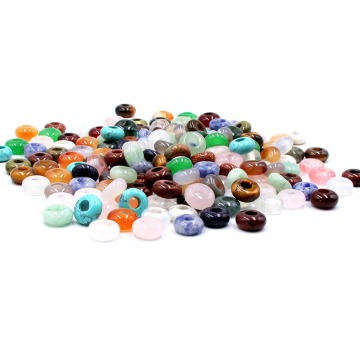 Hot Selling Natural Stone Jewelry: Big Hole Gemstone Pendant for Necklace