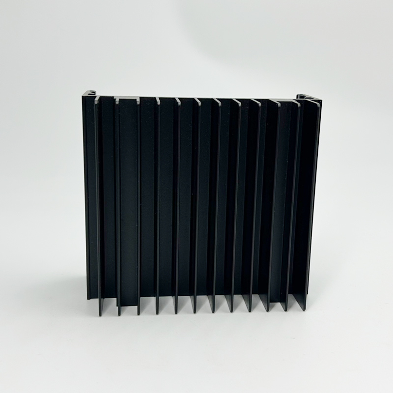 Anodized black Aluminum Extruded Heat Sink Material