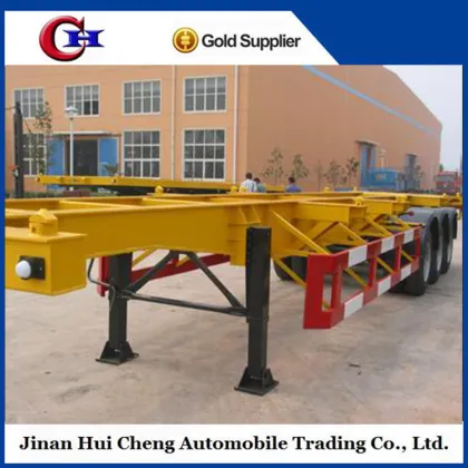 Factory Price CIMC 3 Axles 40ft Skeleton Container Trailer