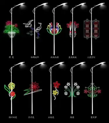 Outdoor LED Cross Street Decoration Light for Holiday Lighting - Christmas Motif