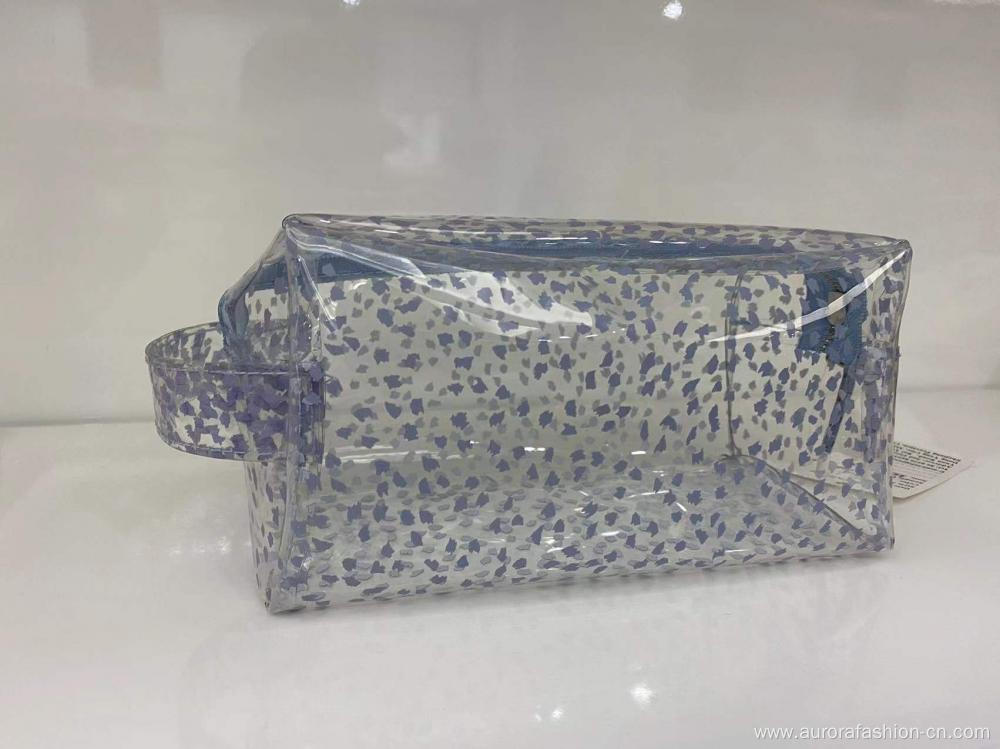 TPU Vinyl Transparent Cosmetic Bag with Zipper