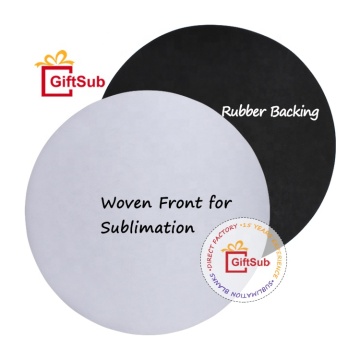 Customizable 60x60CM Round Doormats: High-Quality Rubber Floor Mats with Sublimation Printing Option