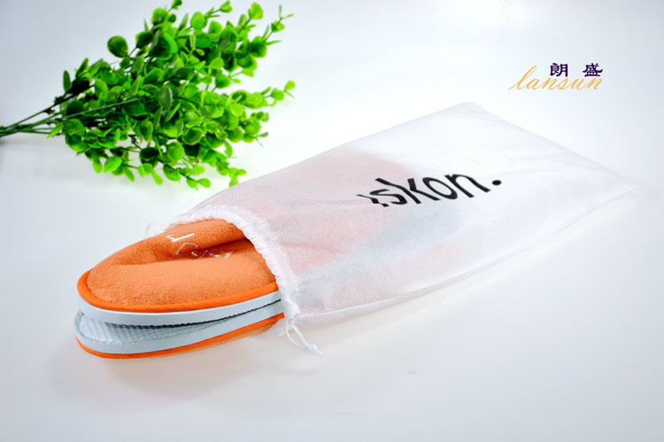 Velvet Velour Orange Color Close Toe Slipper