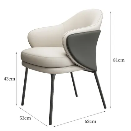 Single Reading Leisure Sofa Chair PU Leather Fabric