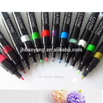 2015 hot sell DIY 3 D nail polish pen high quality nail art pen