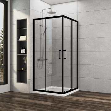 Aluminum Sliding Shower Door with Square Frame