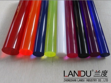 High quality different size color acrylic round rods acrylic round bars acrylic round sticks