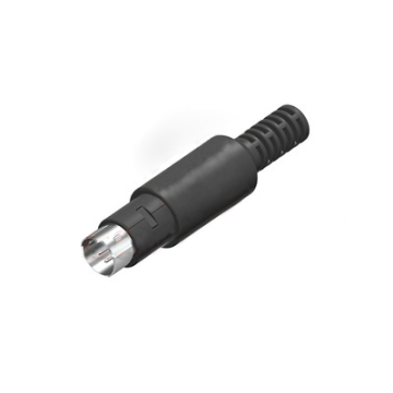 Black ABS Plastic DIN Plug Female with Hood and Free Shipping