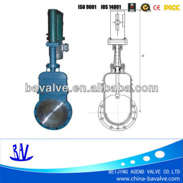 electric and hydraulic inside screw knife gate valve