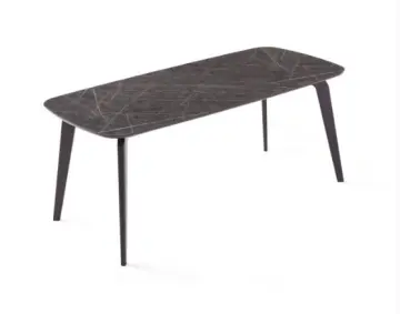 Marble Top Dining Table with Solid Beech Legs