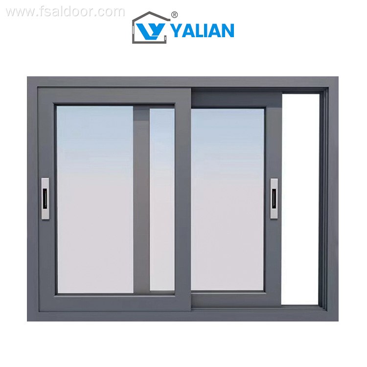 Triple-Track Sliding Windows Aluminum Window Customizable