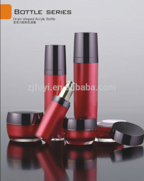 Drum-shaped Acrylic Cosmetic Packaging/Plastic Lotion Pump Cream Bottle 15ml 30ml 50ml 120ml 140ml