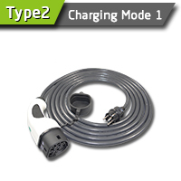 16A Mode 1Type2 Schuko EV Charging Cable
