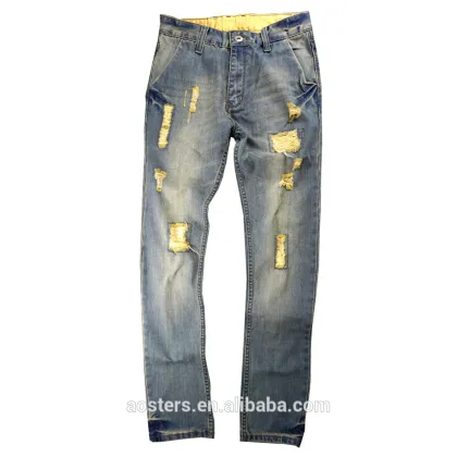 Customized brand high waist jeans price of denim jeans trousers