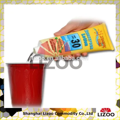 Sunscreen Lotion Tube Flask - Easy To Fill Hidden Booze Container