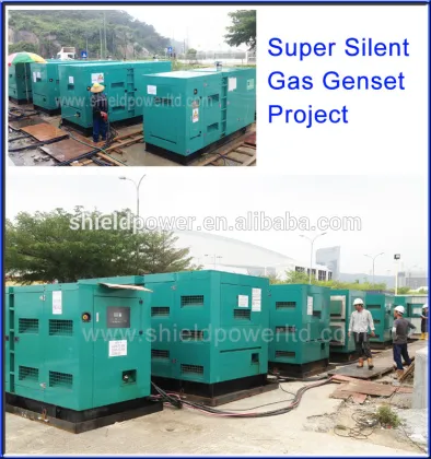 150KV Soundproof Biogas Generator Set Biogas Powered Generators