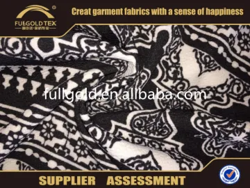 Shaoxing Custom Linen Knitted Fabric Print For Fashion Wear Clothing