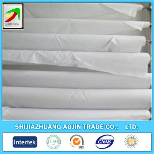 100%cotton super width white plain weave fabric