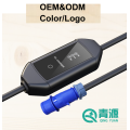 7KW पोर्टेबल EV चार्जर एलईडी डिस्प्ले OEM ODM
