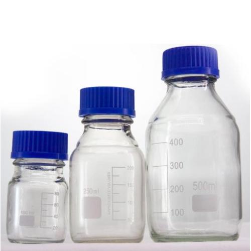 Clear Glass PP Screw Cap Reagent Bottle 100ml