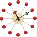 Réplica do relógio de parede de bola vermelha George Nelson