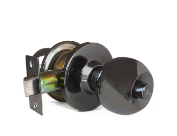 Seng Alloy Antik Kuning Masuk Knop Pintu Kamar Tidur dan Set Kunci